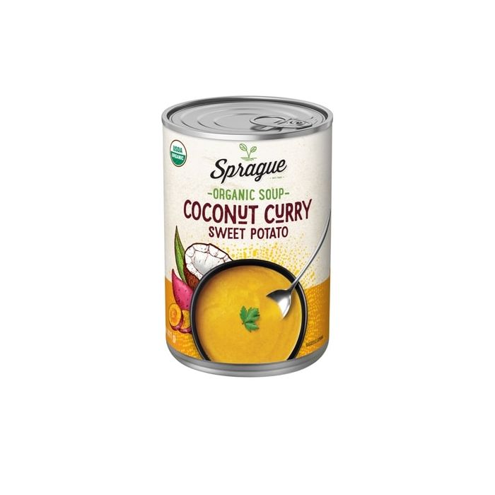 SPRAGUE: Organic Soup Sweet Potato Coconut Curry, 14.5 oz