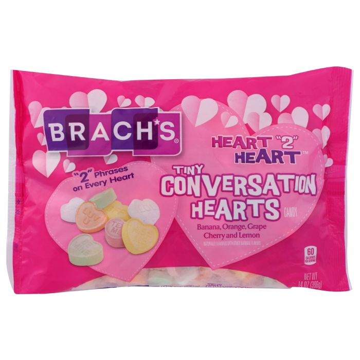 BRACHS: Tiny Conversation Hearts Candy, 14 oz