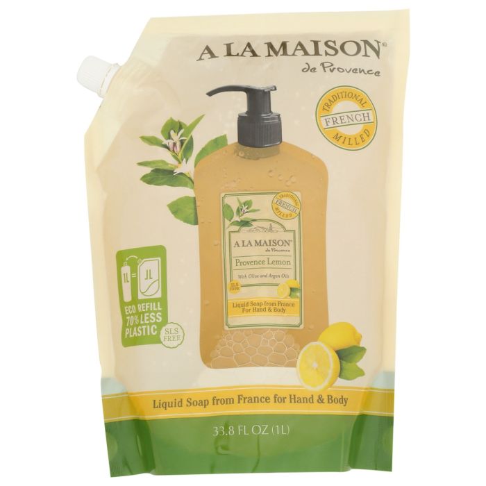 A LA MAISON: Provence Lemon Liquid Soap, 33.8 fo