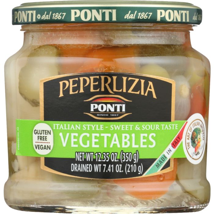 PONTI: Peperlizia Sweet and Sour Mixed Vegetables, 12.35 oz