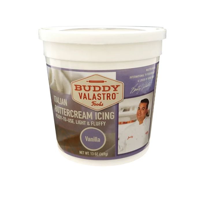 BUDDY VALASTRO: Vanilla Italian Buttercream Icing, 13 oz