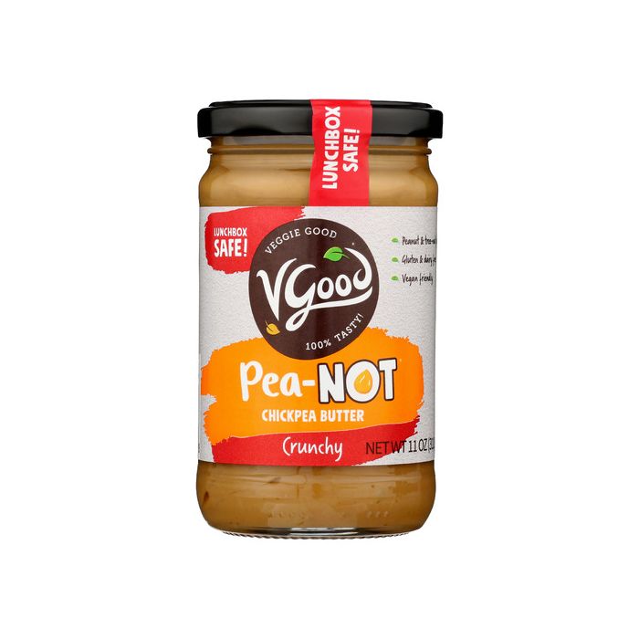 VGOOD: Peanot Crunchy Chickpea Butter, 11 oz