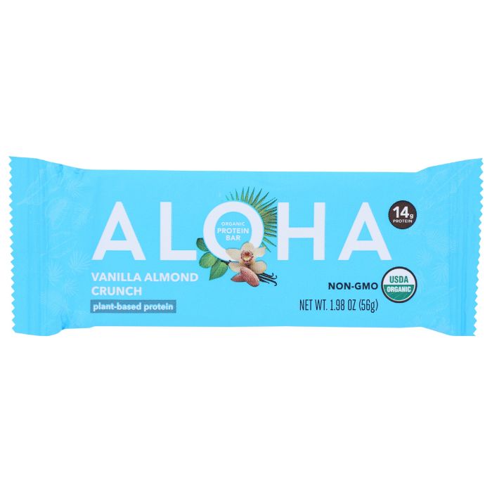 ALOHA: Vanilla Almond Crunch Protein Bar, 1.9 oz
