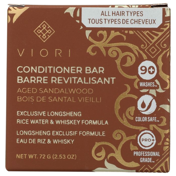 VIORI: Aged Sandalwood Conditioner Bar, 2.54 oz