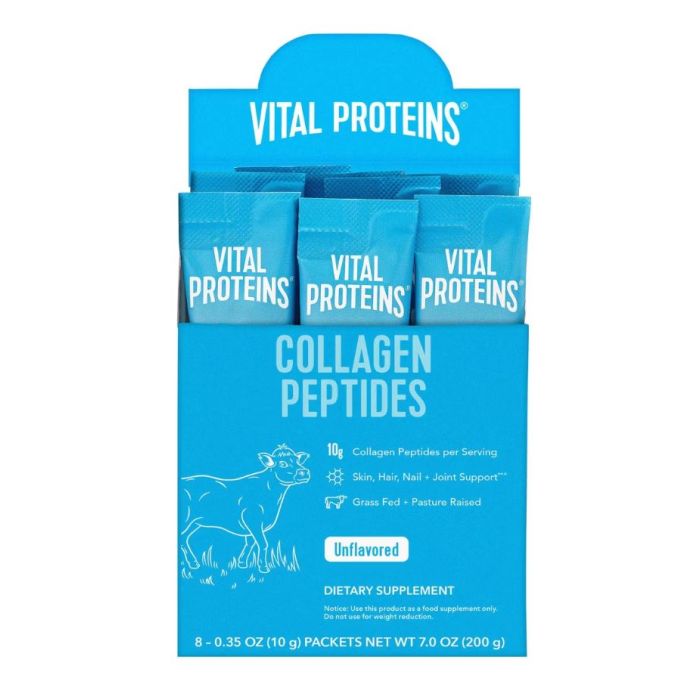 VITAL PROTEINS: Collagen Peptides Unflavored 8 Count, 2.8 oz