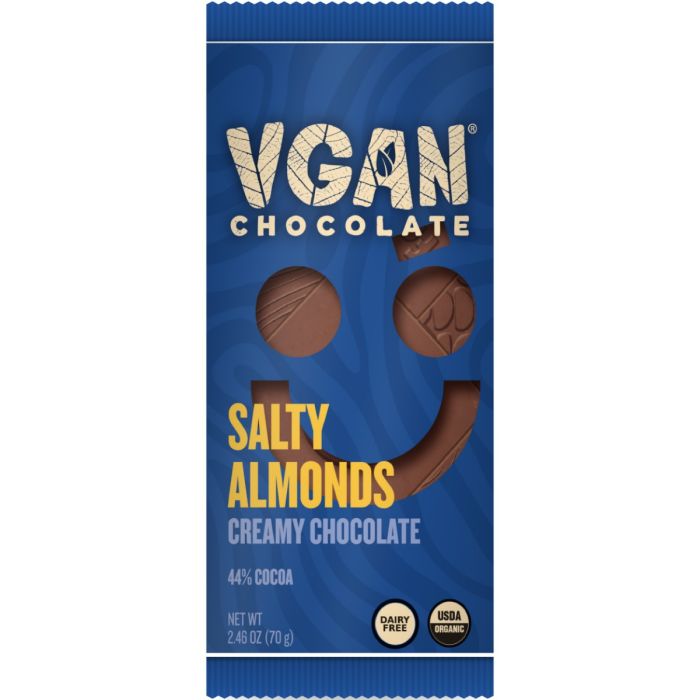 VGAN: Salty Almonds Chocolate Bar, 2.46 oz
