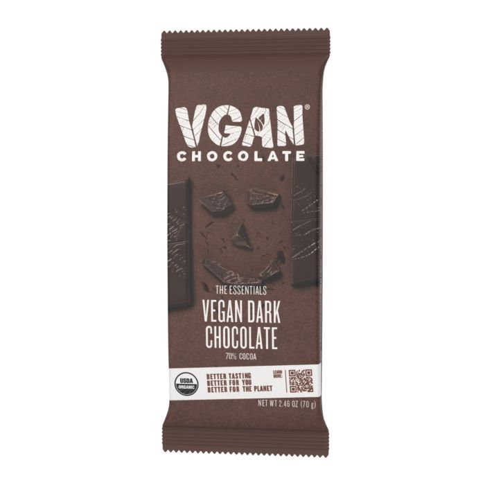 VGAN: Dark Chocolate Bar, 2.46 oz