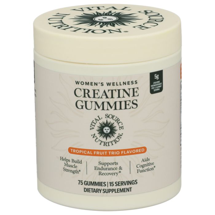 VITAL SOURCE NUTRITION: Womens Creatine Gummies, 75 pc