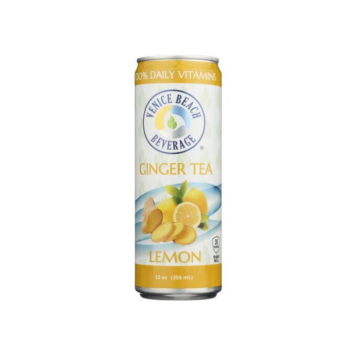 VENICE BEACH BEVERAGE: Ginger and Lemon Vitamin Iced Tea, 12 fo