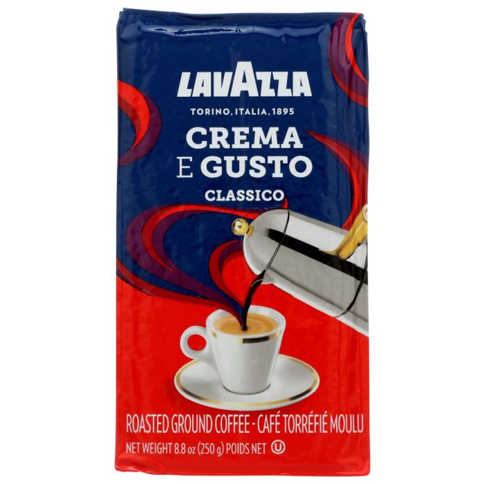 LAVAZZA: Crema E Gusto Classico Ground Coffee, 8.8 oz