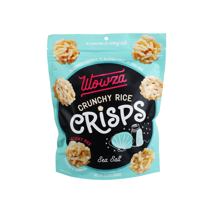 WOWZA: Sea Salt Crunchy Rice Crisps, 3.5 oz