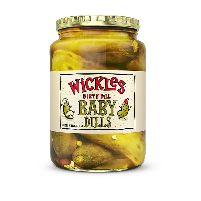 WICKLES: Dirty Dill Baby Dills, 24 oz
