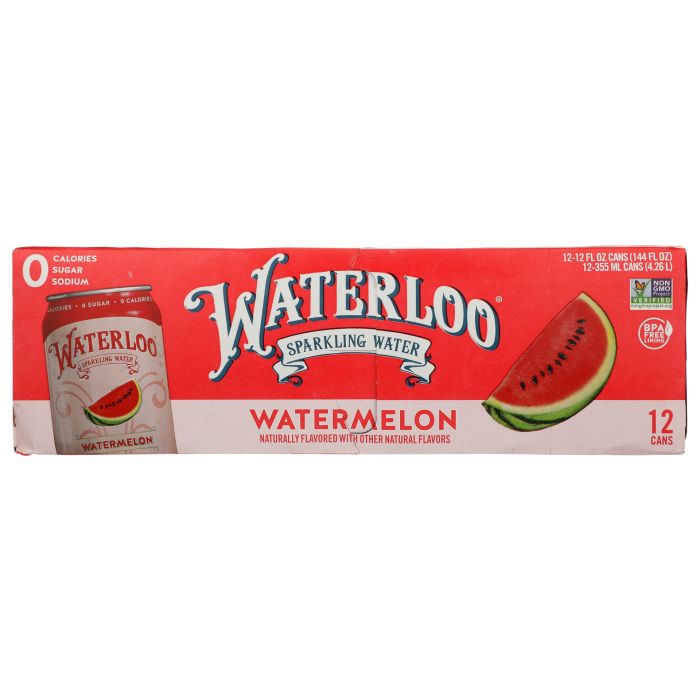 WATERLOO SPARKLING WATER: Watermelon Sparkling Water 12Pk, 144 fo