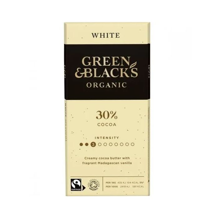 GREEN & BLACKS: Organic White Milk Chocolate Bar, 3.17 oz