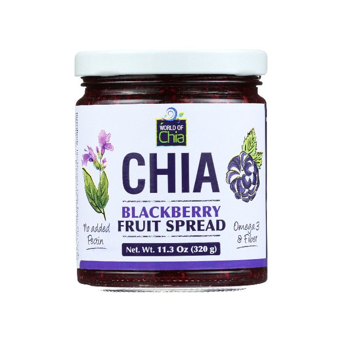 WORLD OF CHIA: Blackberry Chia Spread, 11.3 oz