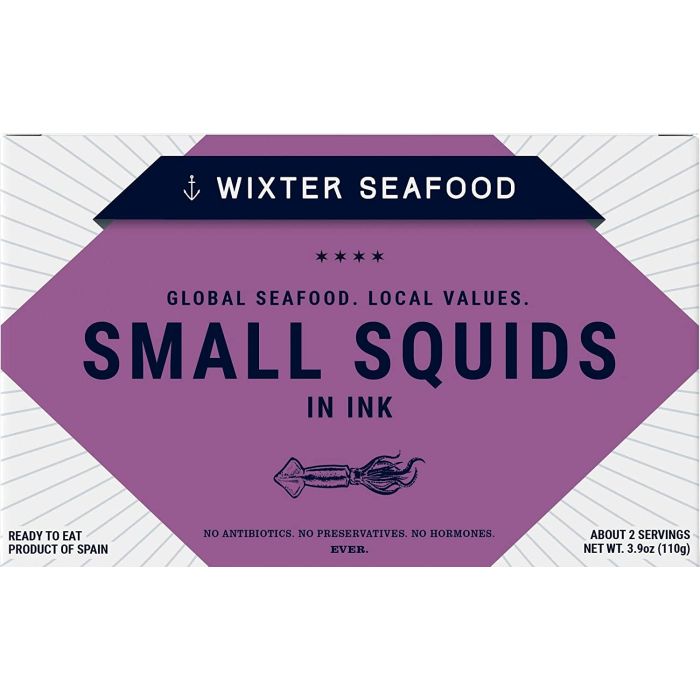 WIXTER SEAFOOD: Squids Small In Ink, 3.9 oz