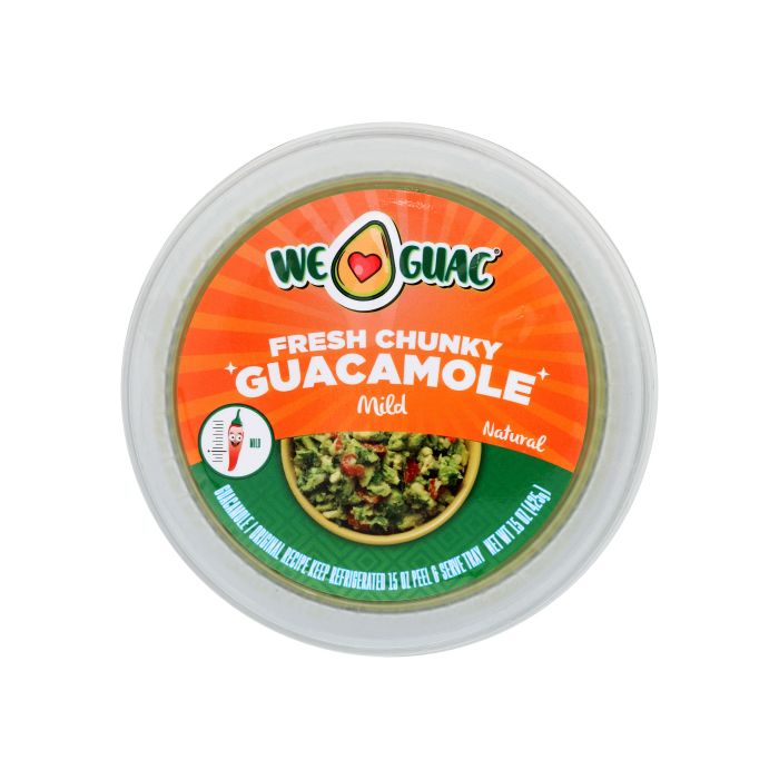 WE GUAC: Fresh Chunky Guacamole Mild, 15 oz