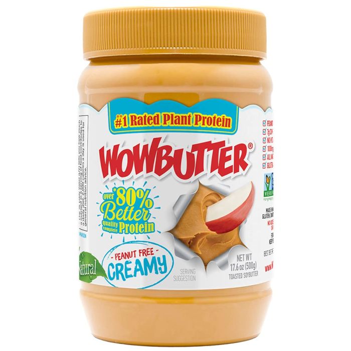 WOWBUTTER: Creamy Peanut Free Spread, 17.6 oz
