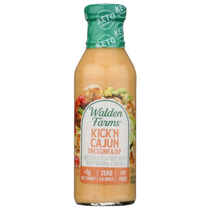 WALDEN FARMS: Kickn Cajun Dressing and Dip, 12 fo