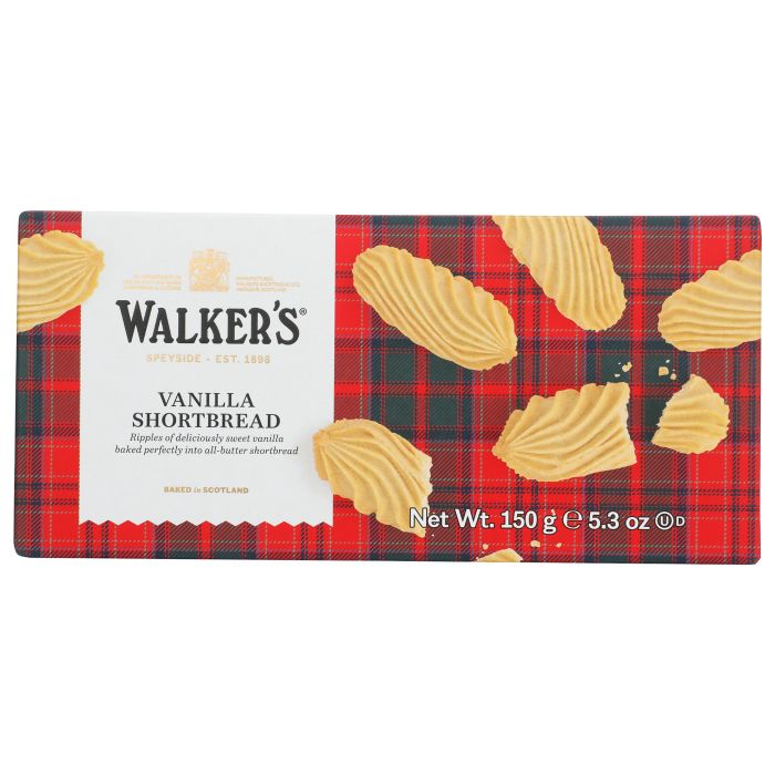 WALKERS: Pure Butter Vanilla Shortbread, 5.3 oz