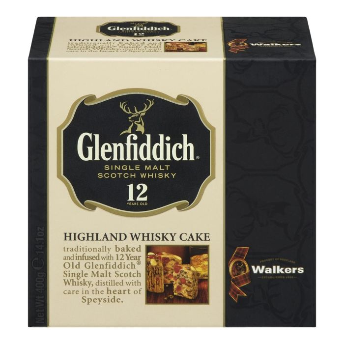 WALKERS: Glenfiddich Highland Whisky Cake, 14.1 oz