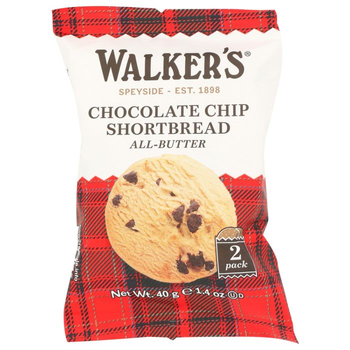 WALKERS: Chocolate Chip Shortbread, 1.4 oz