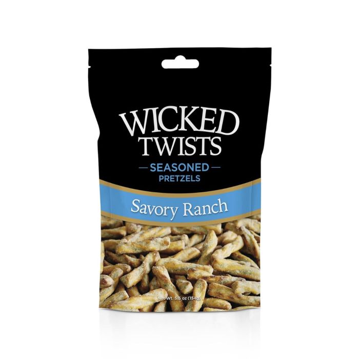 WICKED MIX: Savory Ranch Pretzel Twists, 5.5 oz