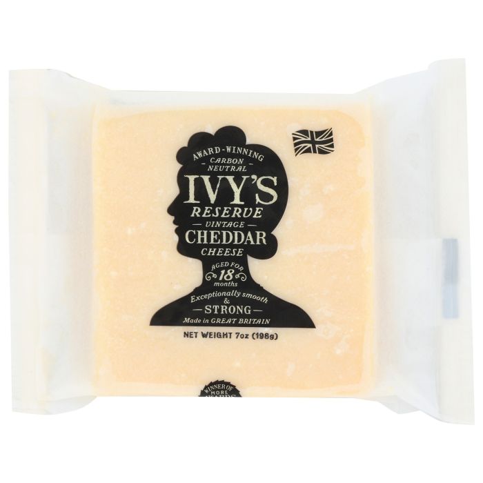 WYKE FARMS: Ivys Vintage Carbon Reserve Cheddar Cheese, 7 oz