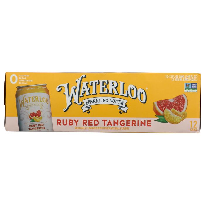 WATERLOO SPARKLING WATER: Ruby Red Tangerine Water 12 Count, 144 fo