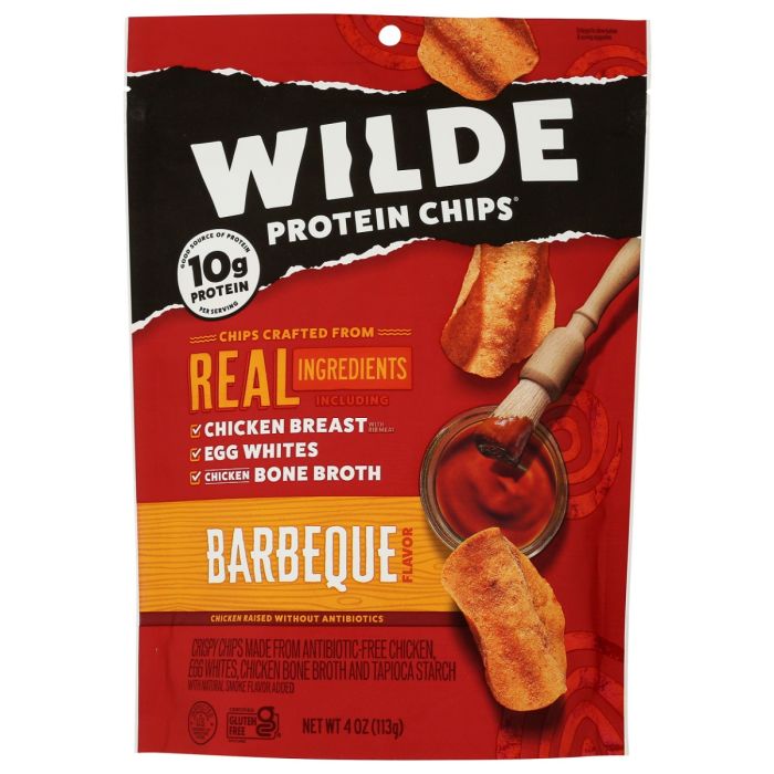 WILDE SNACKS: Barbecue Protein Chips, 4 oz