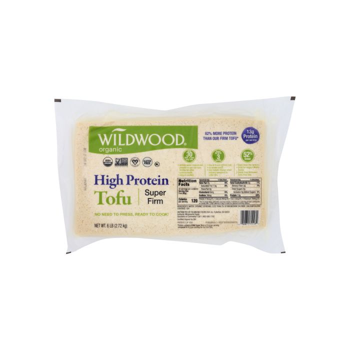 WILDWOOD: Organic High Protein Tofu Super Firm, 6 lb