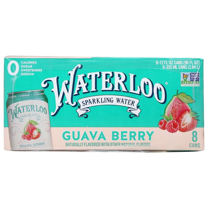 WATERLOO SPARKLING WATER: Guava Berry Sparkling Water 8 Count, 96 fo