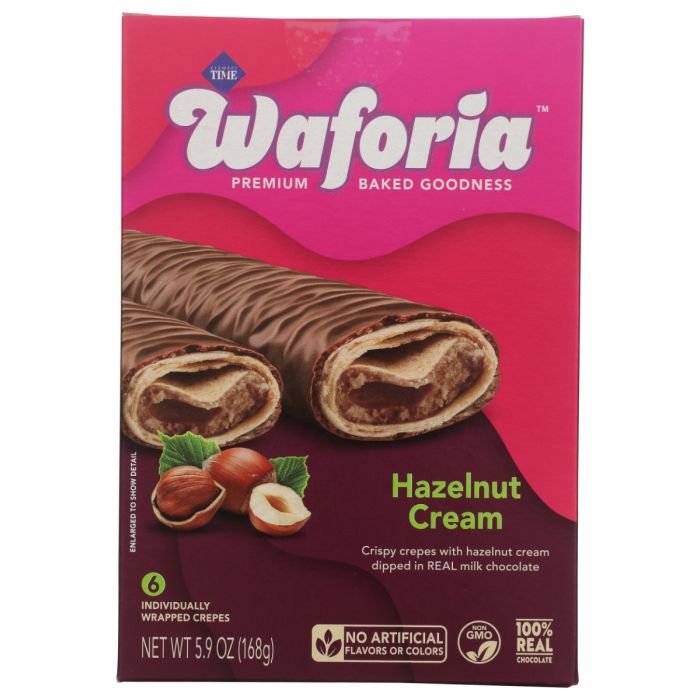 WAFORIA: Chocolate Hazelnut Cream Crepes, 5.9 oz