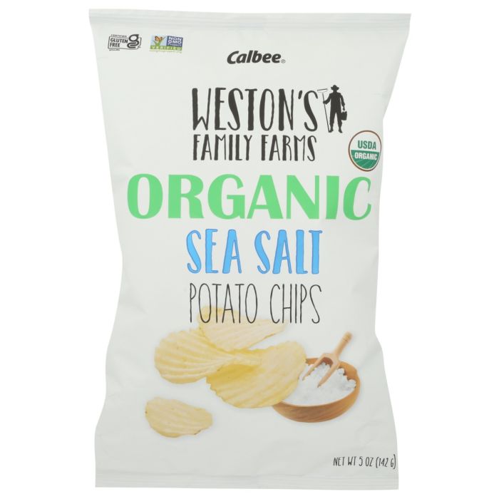 WESTONS FAMILY FARMS: Organic Sea Salt Potato Chips, 5 oz
