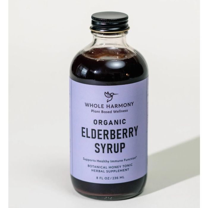 WHOLE HARMONY: Organic Elderberry Syrup, 8 fo