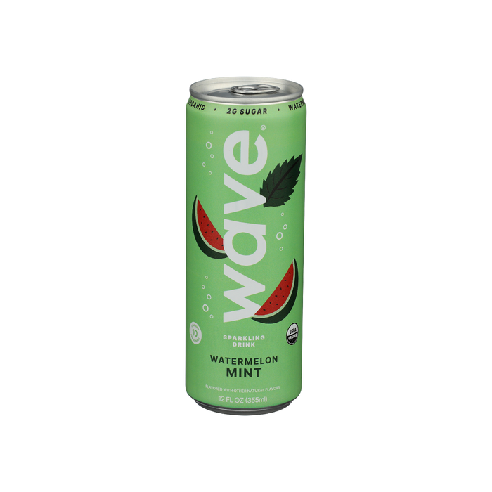 WAVE: Watermelon Mint Sparkling Water, 12 fo