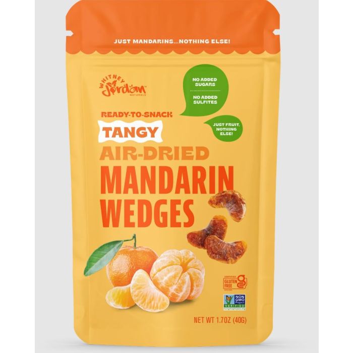 WHITNEY JORDAN NATURALS: Tangy Air Dried Mandarin Wedges, 1.7 oz