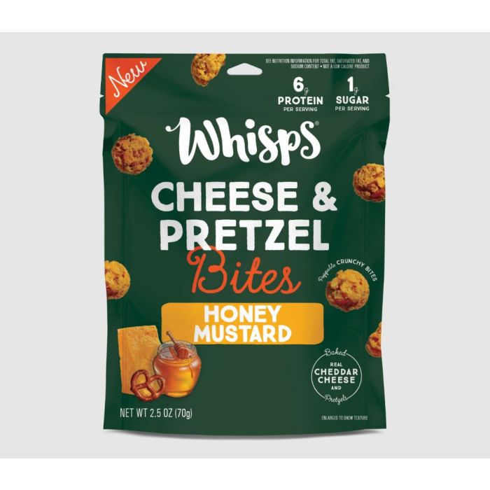 WHISPS: Honey Mustard Cheese and Pretzel Bites, 2.5 oz