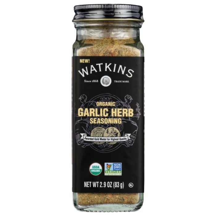 WATKINS: Organic Garlic Herb Seasoning, 2.9 oz