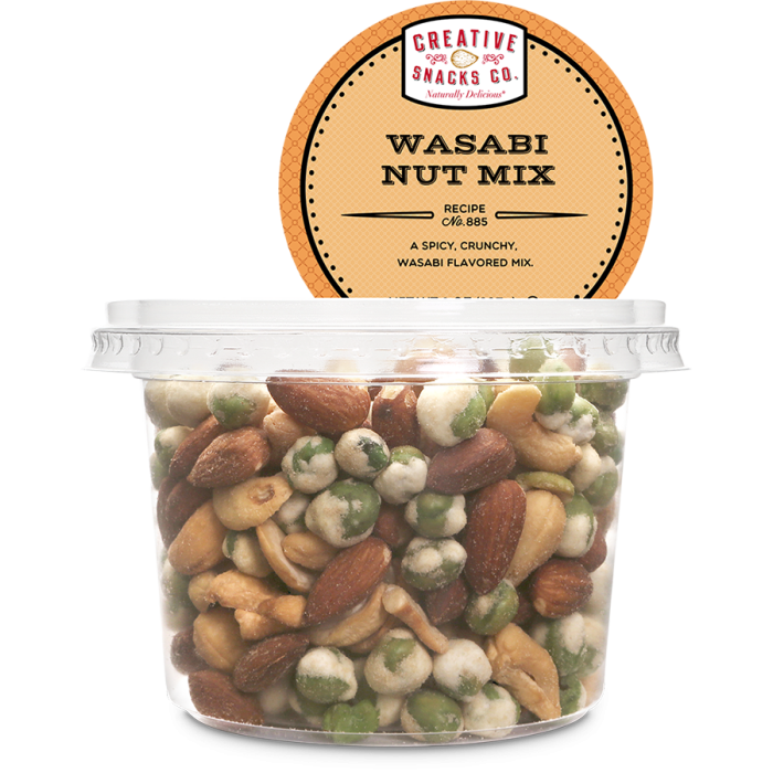CREATIVE SNACK: Wasabi Nut Mix Cup, 8 oz
