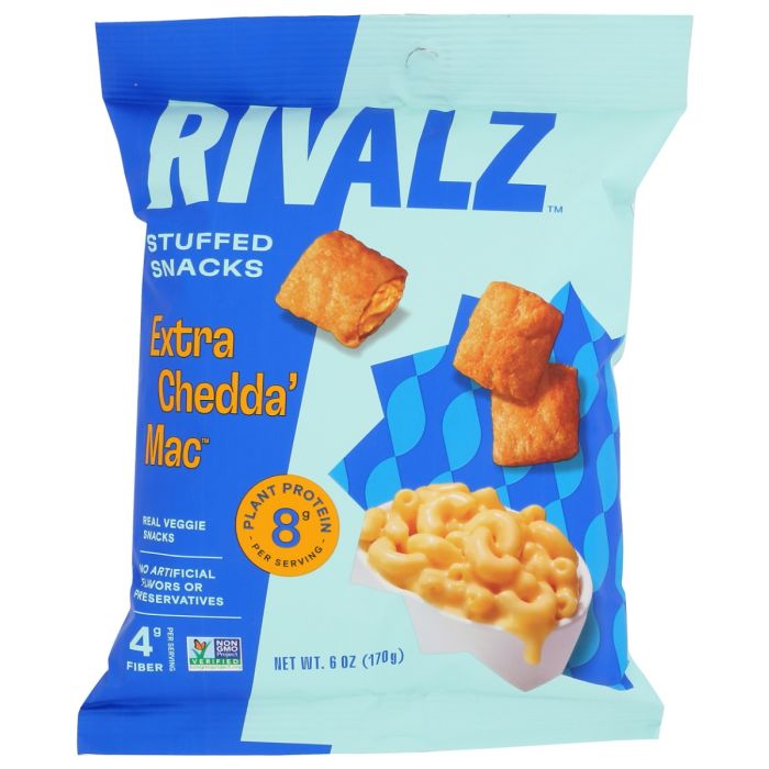 RIVALZ: Extra Chedda Mac Stuffed Snacks, 6 oz