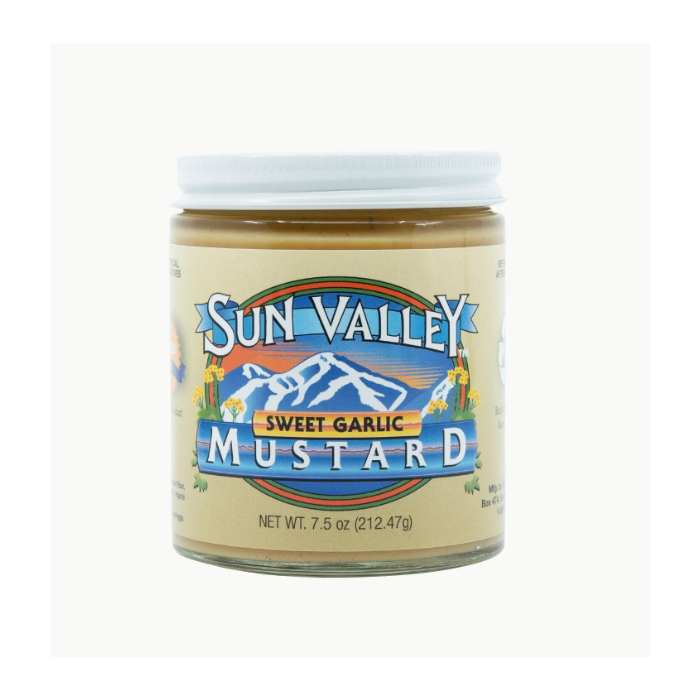 SUN VALLEY MUSTARD: Sweet Garlic Mustard, 7.5 oz