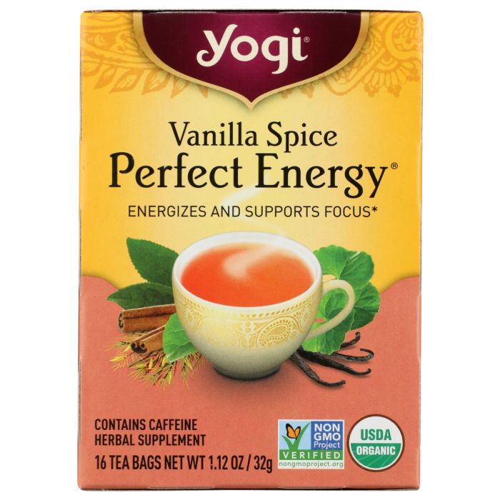 YOGI TEAS: Vanilla Spice Perfect Energy Tea, 16 bg
