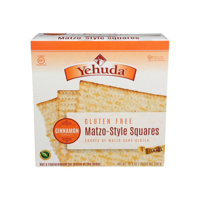 YEHUDA: Cinnamon Matzo Style Crackers Gluten Free, 10.5 oz