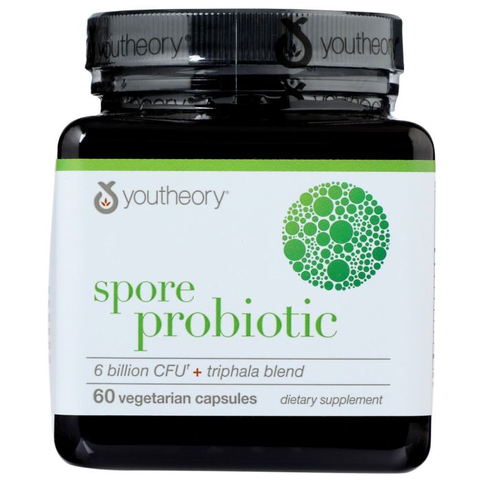 YOUTHEORY: Spore Probiotic 6 Billion CFU, 60 vc