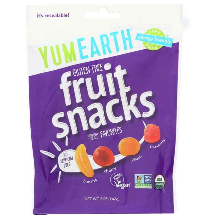 YUMMY EARTH: Organic Fruit Snack 4 Flavors, 5 oz