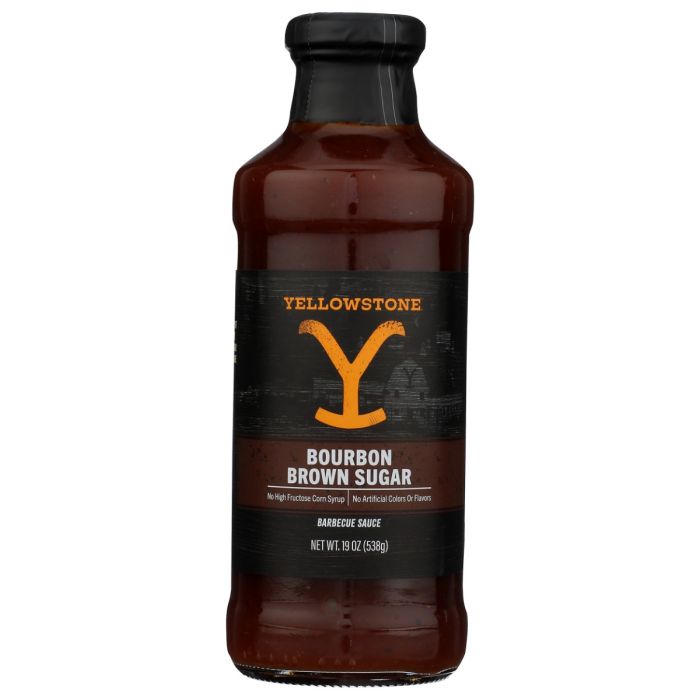 YELLOWSTONE: Bourbon Brown Sugar Bbq Sauce, 19 oz