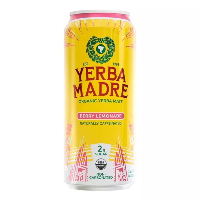 YERBA MADRE: Organic Berry Lemonade Yerba Mate, 15.5 fo