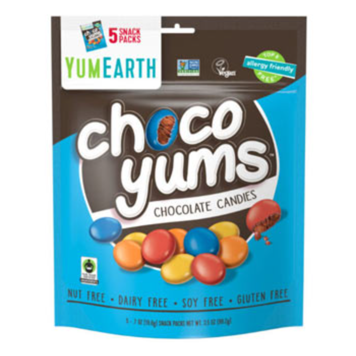 YUMEARTH: Choco Yums Chocolate Candies Snack Pack, 3.5 oz