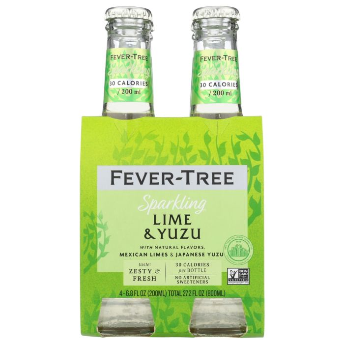 FEVER TREE: Sparkling Lime and Yuzu, 27.2 fo